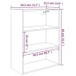 Hängeschrank Weiß 69,5x32,5x90 cm Hängeschrank Weiß 69,5x32,5x90 cm