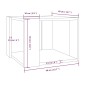 Couchtisch Braun Eichen-Optik 40x40x30 cm Holzwerkstoff Couchtisch Braun Eichen-Optik 40x40x30 cm Holzwerkstoff