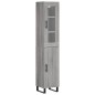 Highboard Grau Sonoma 34,5x34x180 cm Holzwerkstoff Highboard Grau Sonoma 34,5x34x180 cm Holzwerkstoff