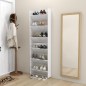 Wand-Schuhschränke 2 Stk. Hochglanz-Weiß 60x18x90 cm Wand-Schuhschränke 2 Stk. Hochglanz-Weiß 60x18x90 cm