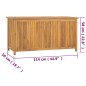vidaXL Gartenbox 114x50x58 cm Massivholz Teak vidaXL Gartenbox 114x50x58 cm Massivholz Teak