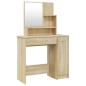 vidaXL Schminktisch mit Spiegel Sonoma-Eiche 86,5x35x136 cm vidaXL Schminktisch mit Spiegel Sonoma-Eiche 86,5x35x136 cm