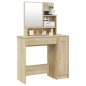 vidaXL Schminktisch mit Spiegel Sonoma-Eiche 86,5x35x136 cm vidaXL Schminktisch mit Spiegel Sonoma-Eiche 86,5x35x136 cm