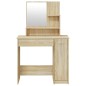 vidaXL Schminktisch mit Spiegel Sonoma-Eiche 86,5x35x136 cm vidaXL Schminktisch mit Spiegel Sonoma-Eiche 86,5x35x136 cm