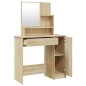 vidaXL Schminktisch mit Spiegel Sonoma-Eiche 86,5x35x136 cm vidaXL Schminktisch mit Spiegel Sonoma-Eiche 86,5x35x136 cm