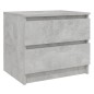 Nachttische 2 Stk. Betongrau 50x39x43,5 cm Holzwerkstoff Nachttische 2 Stk. Betongrau 50x39x43,5 cm Holzwerkstoff