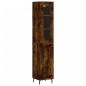 Highboard Räuchereiche 34,5x34x180 cm Holzwerkstoff Highboard Räuchereiche 34,5x34x180 cm Holzwerkstoff