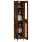 Highboard Räuchereiche 34,5x34x180 cm Holzwerkstoff Highboard Räuchereiche 34,5x34x180 cm Holzwerkstoff