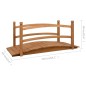 Gartenbrücke 140x60x60 cm Massivholz Tanne Gartenbrücke 140x60x60 cm Massivholz Tanne