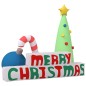Aufblasbare Weihnachtsdekoration Merry Christmas mit LEDs 197cm Aufblasbare Weihnachtsdekoration Merry Christmas mit LEDs 197cm