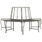 Garten-Baumbank Halbrund 160 cm Stahl Garten-Baumbank Halbrund 160 cm Stahl