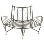 Garten-Baumbank Halbrund 160 cm Stahl Garten-Baumbank Halbrund 160 cm Stahl