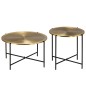Tisch-Set 2-tlg. MDF mit Messingbeschichtung Tisch-Set 2-tlg. MDF mit Messingbeschichtung