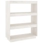 Bücherregal/Raumteiler Weiß 80x35x103 cm Massivholz Kiefer Bücherregal/Raumteiler Weiß 80x35x103 cm Massivholz Kiefer
