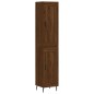 Highboard Braun Eichen-Optik 34,5x34x180 cm Holzwerkstoff Highboard Braun Eichen-Optik 34,5x34x180 cm Holzwerkstoff