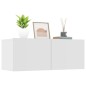 TV-Schränke 2 Stk. Weiß 80x30x30 cm Holzwerkstoff TV-Schränke 2 Stk. Weiß 80x30x30 cm Holzwerkstoff