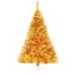 Künstlicher Halb-Weihnachtsbaum mit Ständer Gold 120 cm PVC Künstlicher Halb-Weihnachtsbaum mit Ständer Gold 120 cm PVC
