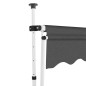 vidaXL Einziehbare Markise Handbetrieben 250 cm Anthrazit vidaXL Einziehbare Markise Handbetrieben 250 cm Anthrazit