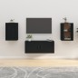 TV-Wandschränke 2 Stk. Schwarz 40x34,5x60 cm TV-Wandschränke 2 Stk. Schwarz 40x34,5x60 cm