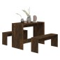 vidaXL 3-tlg. Essgruppe Räuchereiche Holzwerkstoff vidaXL 3-tlg. Essgruppe Räuchereiche Holzwerkstoff