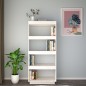 Bücherregal/Raumteiler Weiß 60x35x135 cm Massivholz Kiefer Bücherregal/Raumteiler Weiß 60x35x135 cm Massivholz Kiefer
