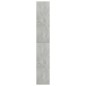 vidaXL Bücherregal 5 Fächer Betongrau 80x30x189 cm Holzwerkstoff vidaXL Bücherregal 5 Fächer Betongrau 80x30x189 cm Holzwerkstoff