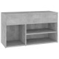 Schuhbank Betongrau 80x30x45 cm Holzwerkstoff Schuhbank Betongrau 80x30x45 cm Holzwerkstoff