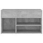 Schuhbank Betongrau 80x30x45 cm Holzwerkstoff Schuhbank Betongrau 80x30x45 cm Holzwerkstoff