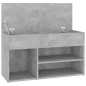 Schuhbank Betongrau 80x30x45 cm Holzwerkstoff Schuhbank Betongrau 80x30x45 cm Holzwerkstoff