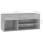 Schuhbank Betongrau 80x30x45 cm Holzwerkstoff Schuhbank Betongrau 80x30x45 cm Holzwerkstoff