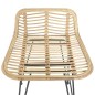Barhocker 2 Stk. Rattan Natur Barhocker 2 Stk. Rattan Natur