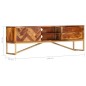 TV-Schrank 140 x 30 x 45 cm Massivholz TV-Schrank 140 x 30 x 45 cm Massivholz