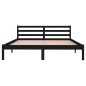 Massivholzbett Kiefer 160x200 cm Schwarz Massivholzbett Kiefer 160x200 cm Schwarz