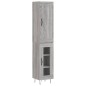 Highboard Grau Sonoma 34,5x34x180 cm Holzwerkstoff Highboard Grau Sonoma 34,5x34x180 cm Holzwerkstoff