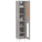 Highboard Grau Sonoma 34,5x34x180 cm Holzwerkstoff Highboard Grau Sonoma 34,5x34x180 cm Holzwerkstoff