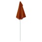 Halb-Sonnenschirm mit Mast 180x90 cm Terracotta-Rot Halb-Sonnenschirm mit Mast 180x90 cm Terracotta-Rot
