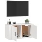 TV-Wandschrank Weiß 80x34,5x40 cm TV-Wandschrank Weiß 80x34,5x40 cm