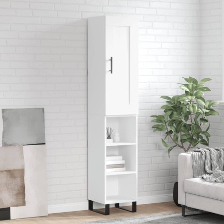 vidaXL Highboard Weiß 34,5x34x180 cm Holzwerkstoff