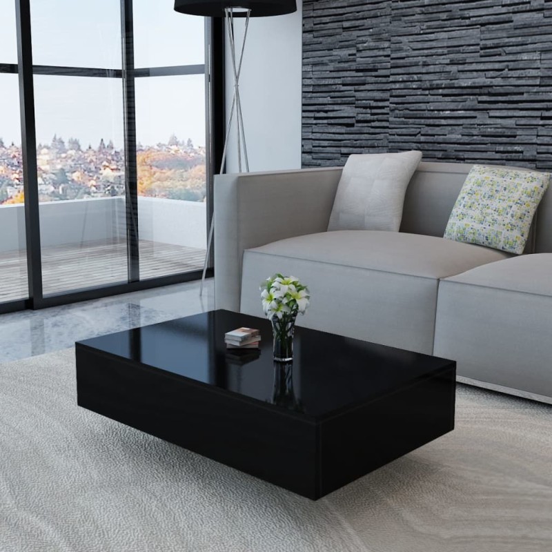 vidaXL Couchtisch Hochglanz Schwarz vidaXL Couchtisch Hochglanz Schwarz