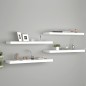 Schwebende Wandregale 4 Stk. Weiß 80x23,5x3,8cm MDF Schwebende Wandregale 4 Stk. Weiß 80x23,5x3,8cm MDF
