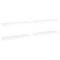 Schwebende Wandregale 4 Stk. Weiß 80x23,5x3,8cm MDF Schwebende Wandregale 4 Stk. Weiß 80x23,5x3,8cm MDF