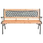 Gartenbank 116 cm Gusseisen und Massivholz Tanne Gartenbank 116 cm Gusseisen und Massivholz Tanne
