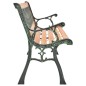 Gartenbank 116 cm Gusseisen und Massivholz Tanne Gartenbank 116 cm Gusseisen und Massivholz Tanne