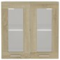Hängeglasschrank Sonoma-Eiche 60x31x60 cm Holzwerkstoff Hängeglasschrank Sonoma-Eiche 60x31x60 cm Holzwerkstoff