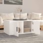 vidaXL Couchtisch Weiß 80x50x36 cm Holzwerkstoff vidaXL Couchtisch Weiß 80x50x36 cm Holzwerkstoff