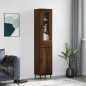 Highboard Braun Eichen-Optik 34,5x34x180 cm Holzwerkstoff Highboard Braun Eichen-Optik 34,5x34x180 cm Holzwerkstoff