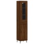 Highboard Braun Eichen-Optik 34,5x34x180 cm Holzwerkstoff Highboard Braun Eichen-Optik 34,5x34x180 cm Holzwerkstoff