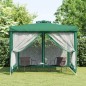 Pavillon mit Doppeldach Grün 3x3x2,68 m Stoff Pavillon mit Doppeldach Grün 3x3x2,68 m Stoff