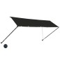 Einziehbare Markise mit LED 400×150 cm Anthrazit Einziehbare Markise mit LED 400×150 cm Anthrazit
