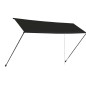 Einziehbare Markise mit LED 400×150 cm Anthrazit Einziehbare Markise mit LED 400×150 cm Anthrazit